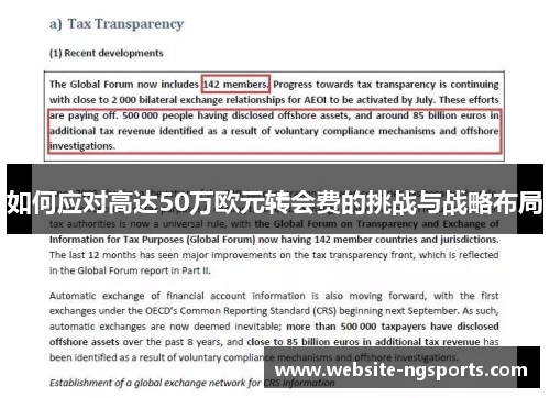 如何应对高达50万欧元转会费的挑战与战略布局